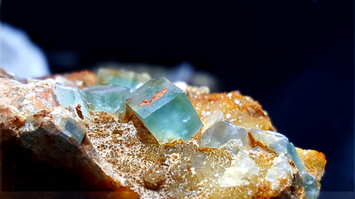 fluorite bleu