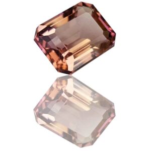 tourmaline_pêche_or_rose_polychrome_taille_emeraude
