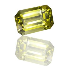 saphir jaune taille emeraude